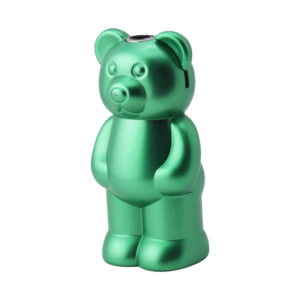 Shiny Bear Single Flame Torch Lighter-Green