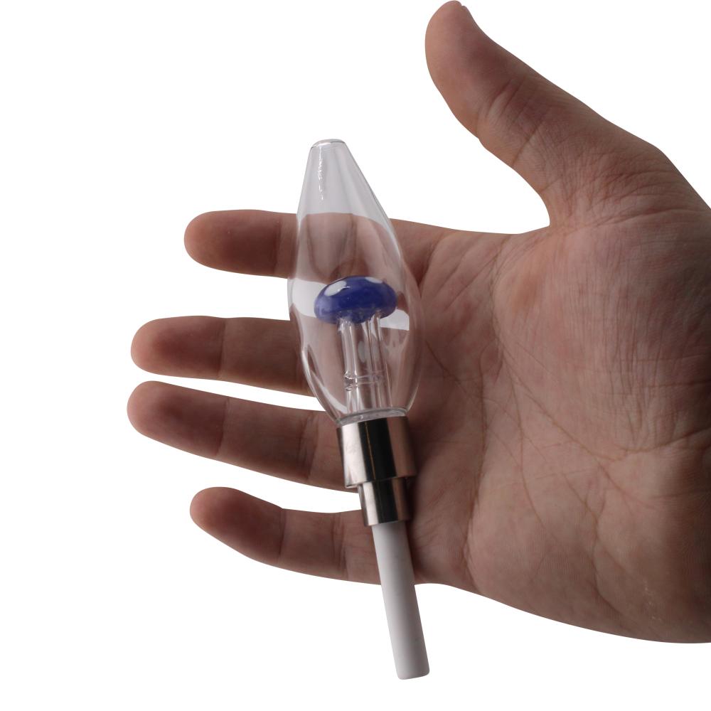 Shroom Small Glass Nectar Collector-Blue