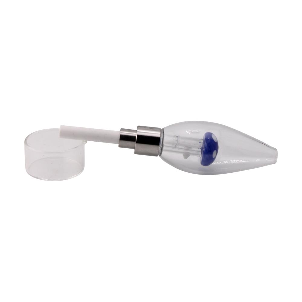 Shroom Small Glass Nectar Collector-Blue