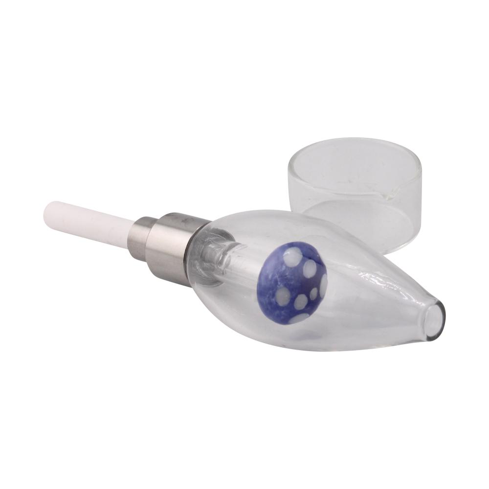 Shroom Small Glass Nectar Collector-Blue