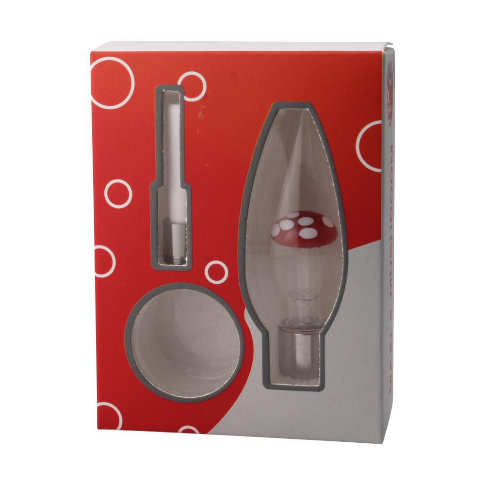 Shroom Small Glass Nectar Collector-Red
