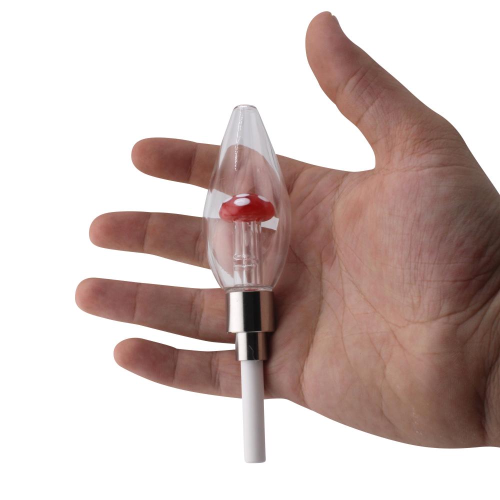 Shroom Small Glass Nectar Collector-Red