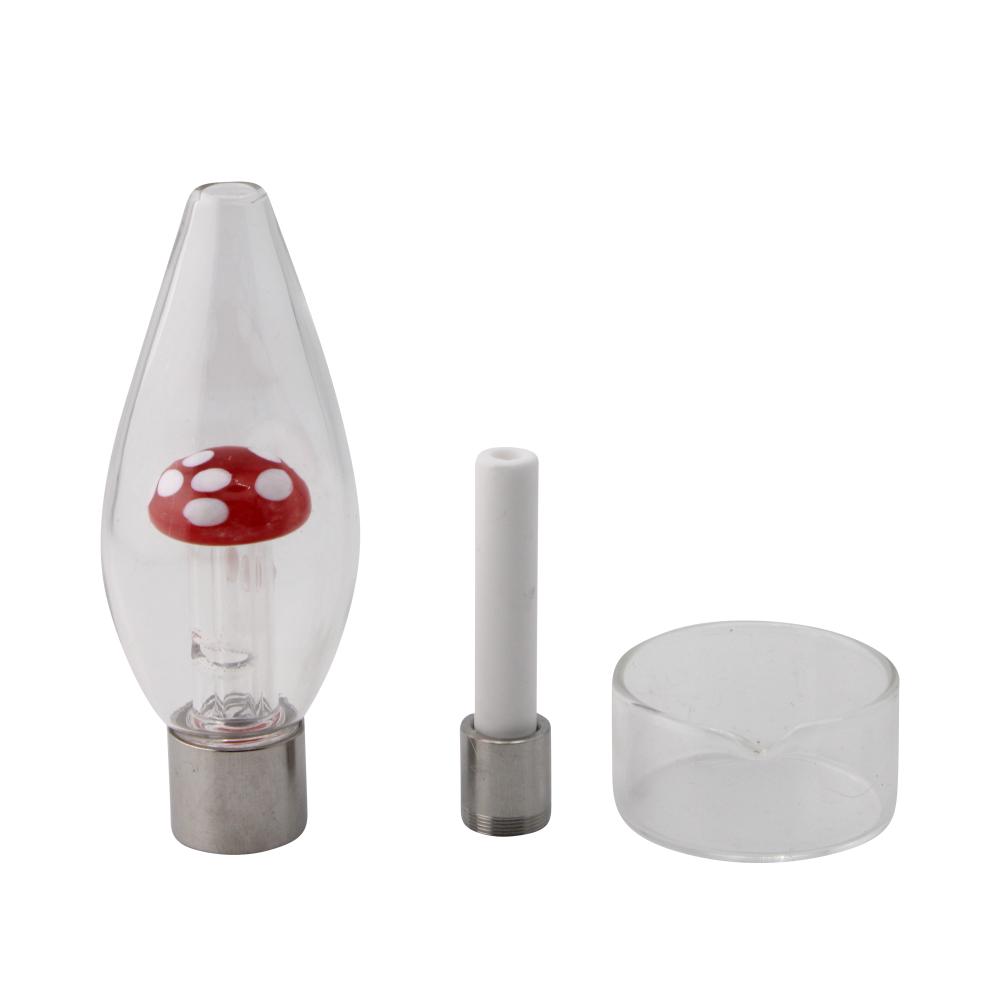 Shroom Small Glass Nectar Collector-Red