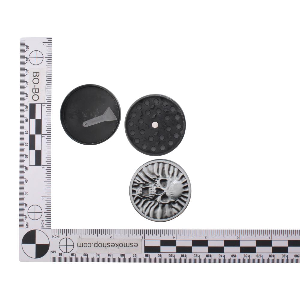 Skull Forge Metal Grinder-4 Piece-Silver