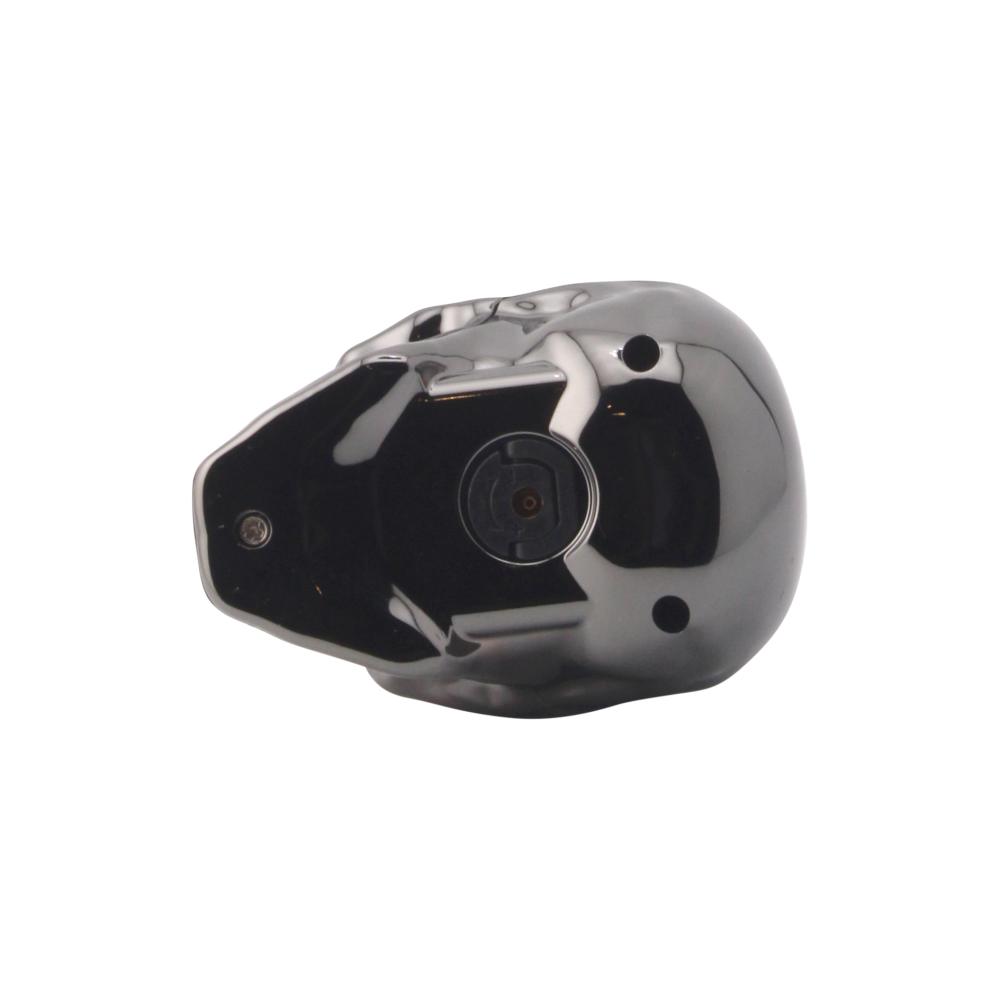 Skull Shiny Torch Lighter-Black