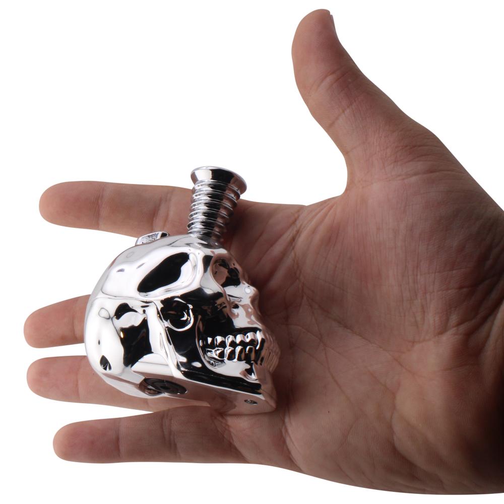 Skull Shiny Torch Lighter-Silver