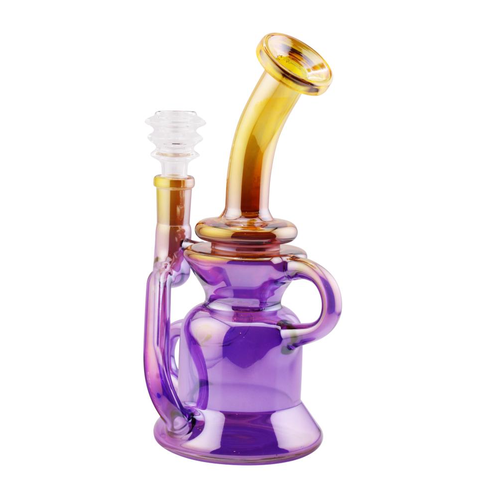 Skyfoam Splash Glass Water Pipe-Yellow and Purple
