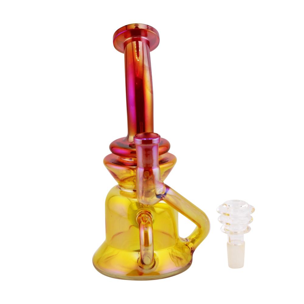 Skyfoam Splash Glass Water Pipe-Yellow and Red