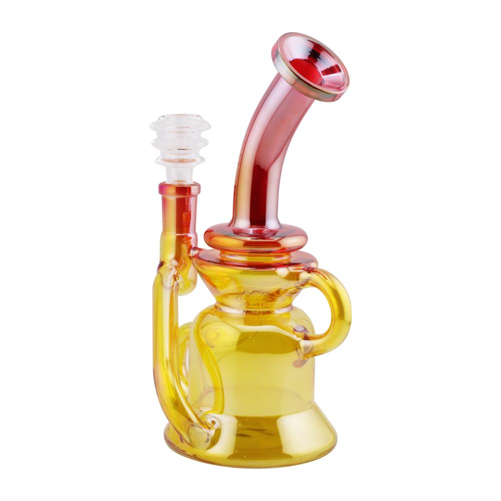 Skyfoam Splash Glass Water Pipe-Yellow and Red