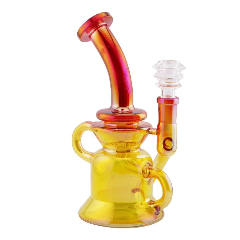 Skyfoam Splash Glass Water Pipe-Yellow and Red