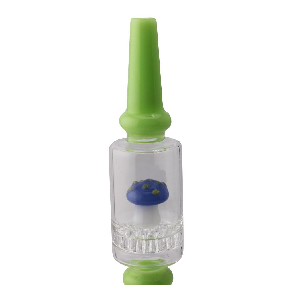 Small Mushroom Glass Nectar Collector-Green