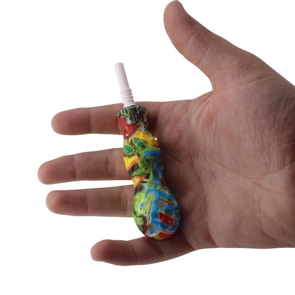 Small Silicone Nectar Collector-Blue Mix