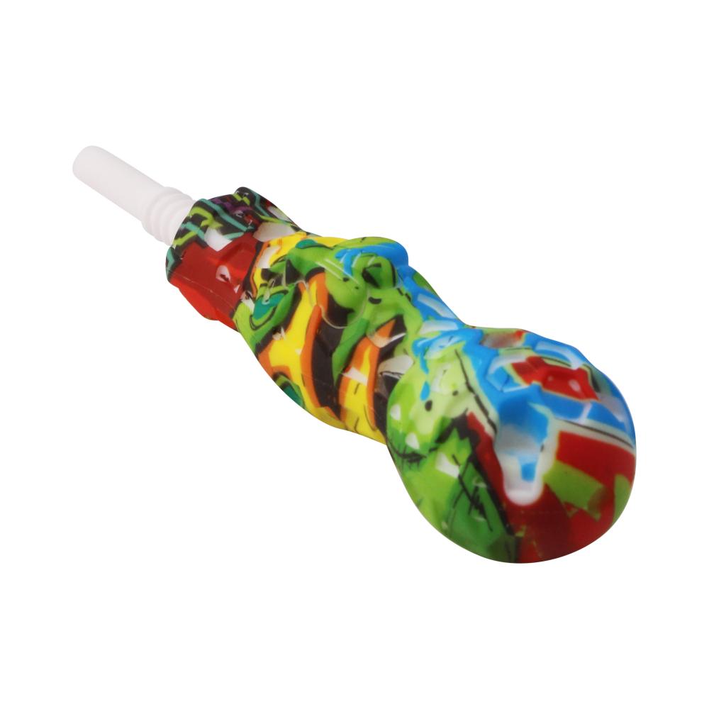 Small Silicone Nectar Collector-Blue Mix