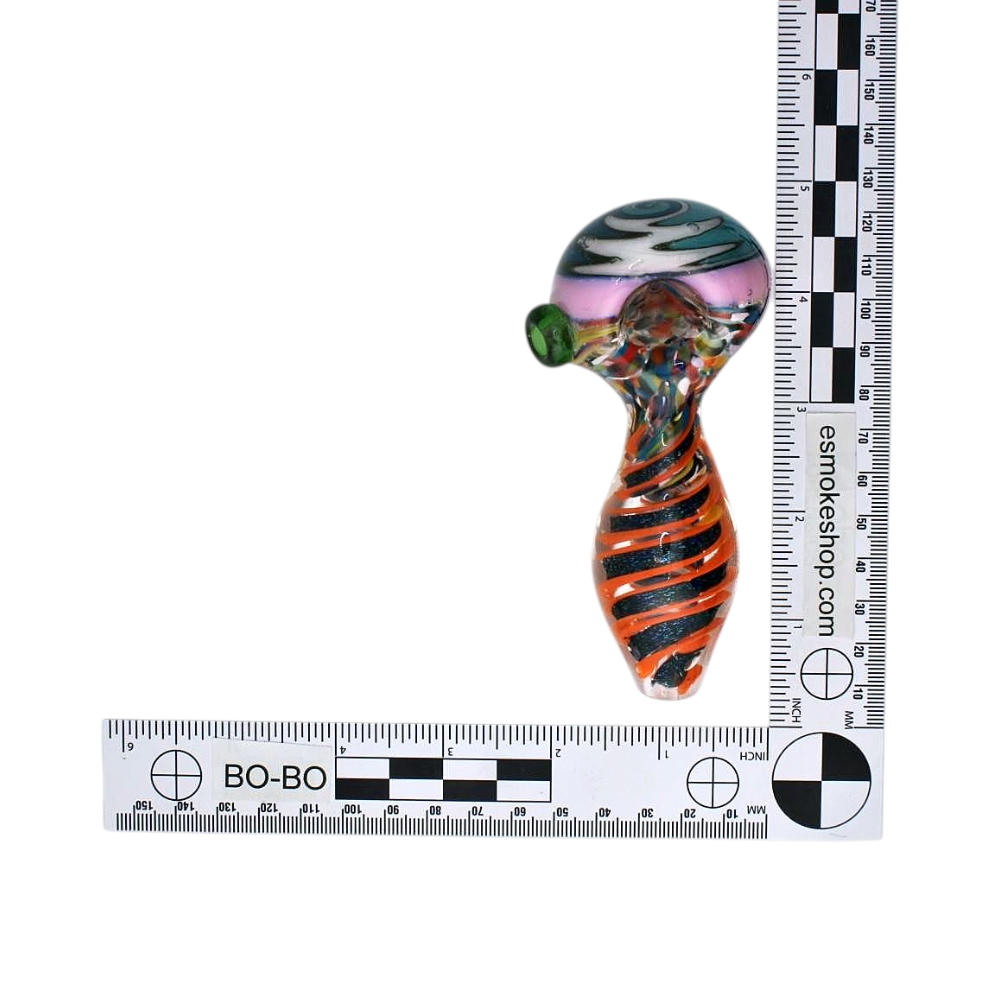 Smari Glass Hand Pipe-Dark Orange