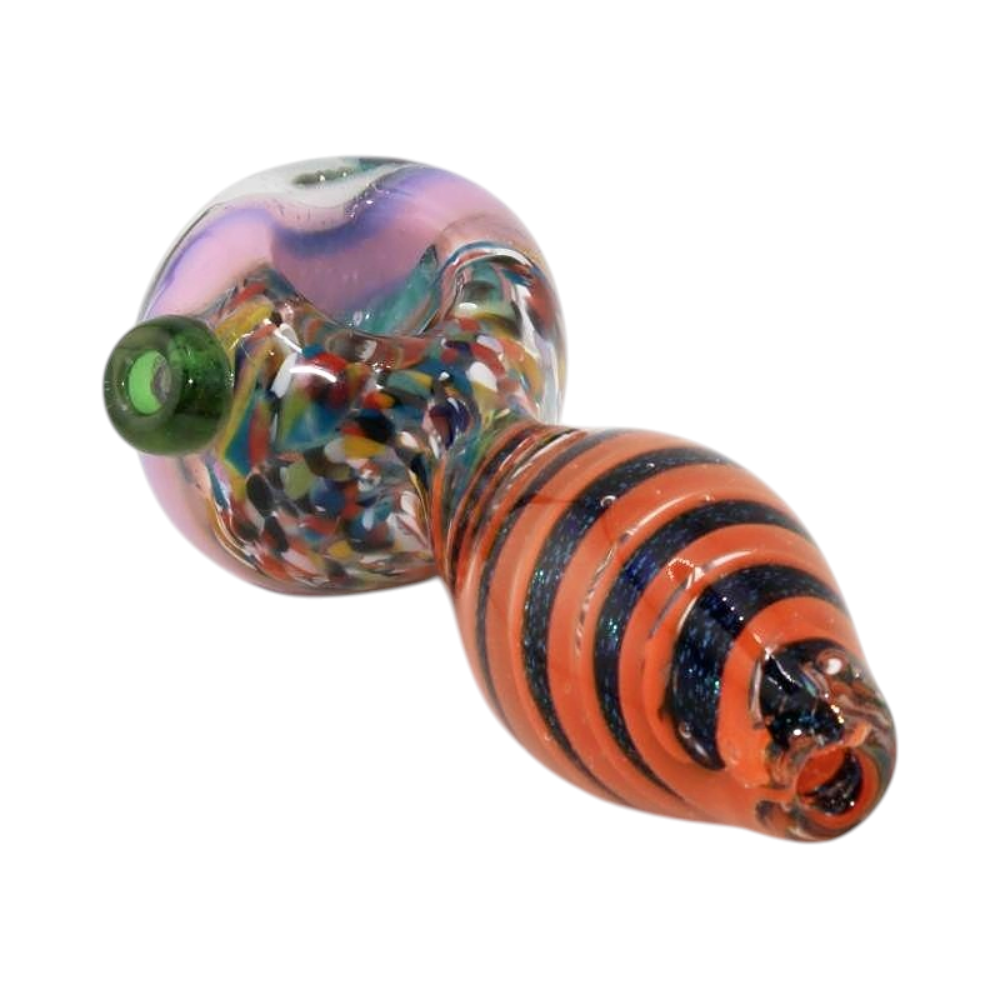 Smari Glass Hand Pipe-Dark Orange