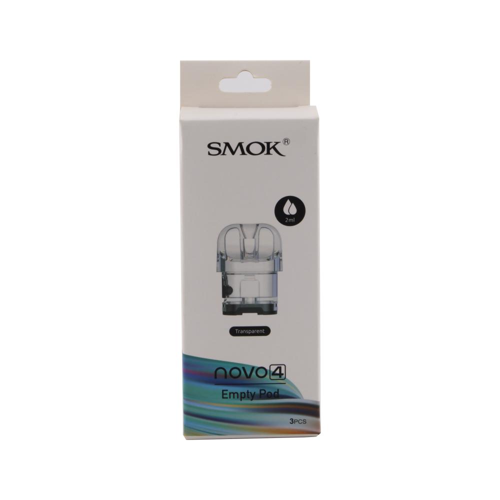SMOK Novo 4 Empty Pod 3 PCS-Transparent
