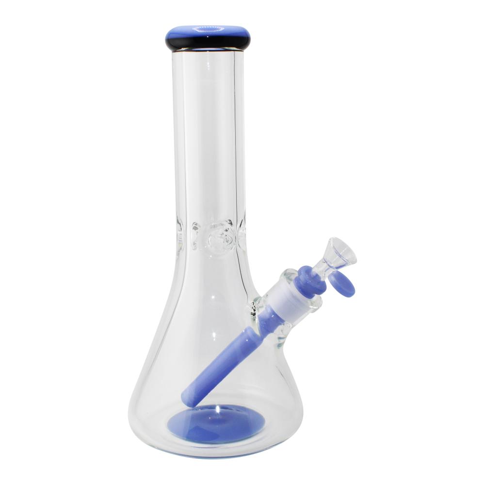 Smooth Draw Beaker Water Pipe-Blue