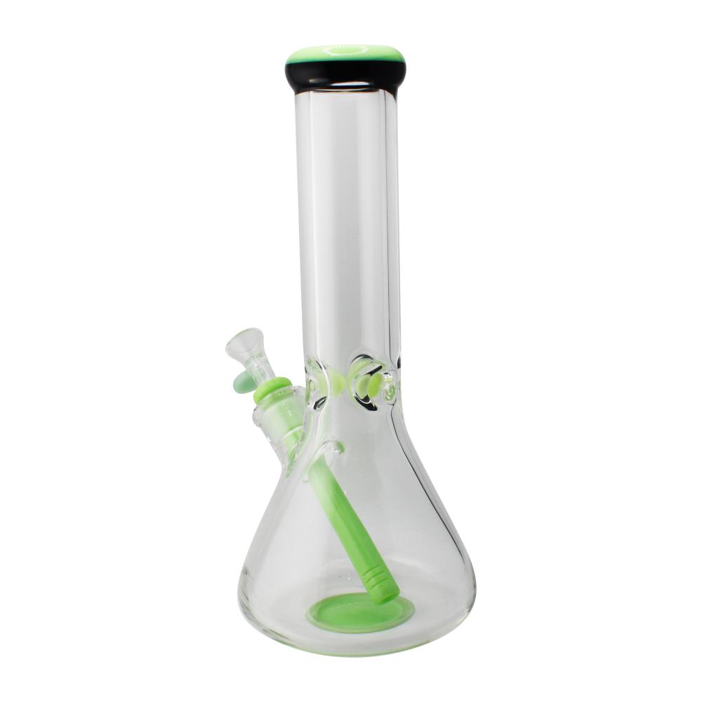 Smooth Draw Beaker Water Pipe-Green