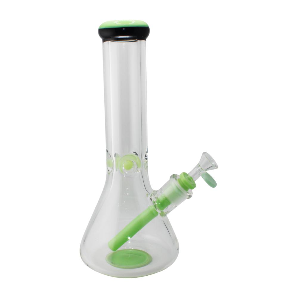 Smooth Draw Beaker Water Pipe-Green