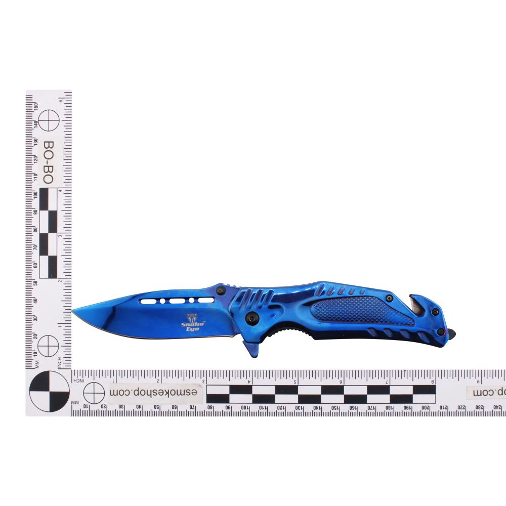 Snake Eye N12 Folding Metal Pocket Knife-Blue