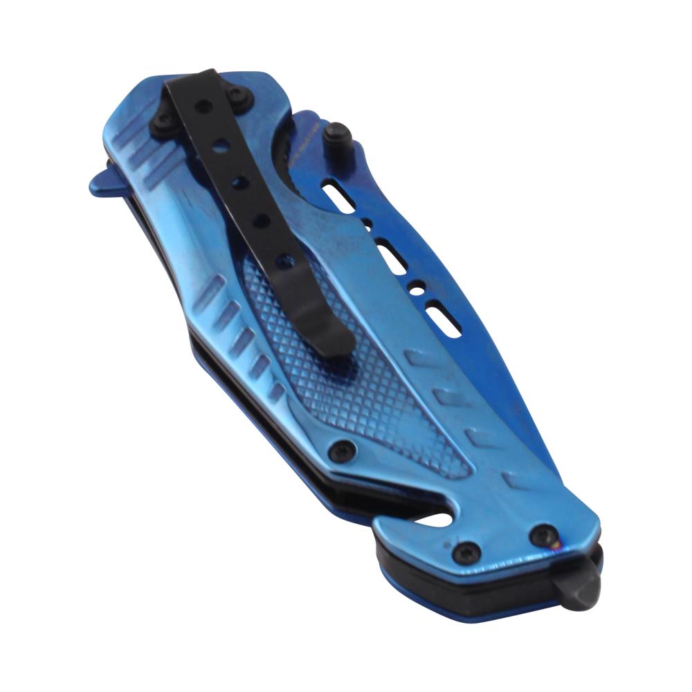 Snake Eye N12 Folding Metal Pocket Knife-Blue