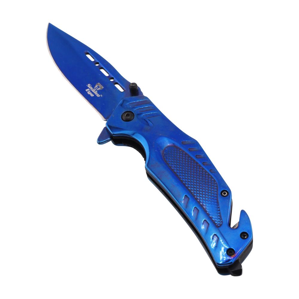 Snake Eye N12 Folding Metal Pocket Knife-Blue