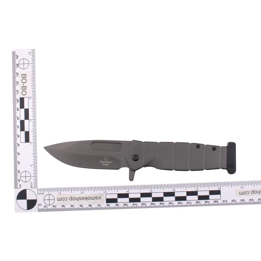 Snake Eye N23 Folding Metal Pocket Knife-Gray