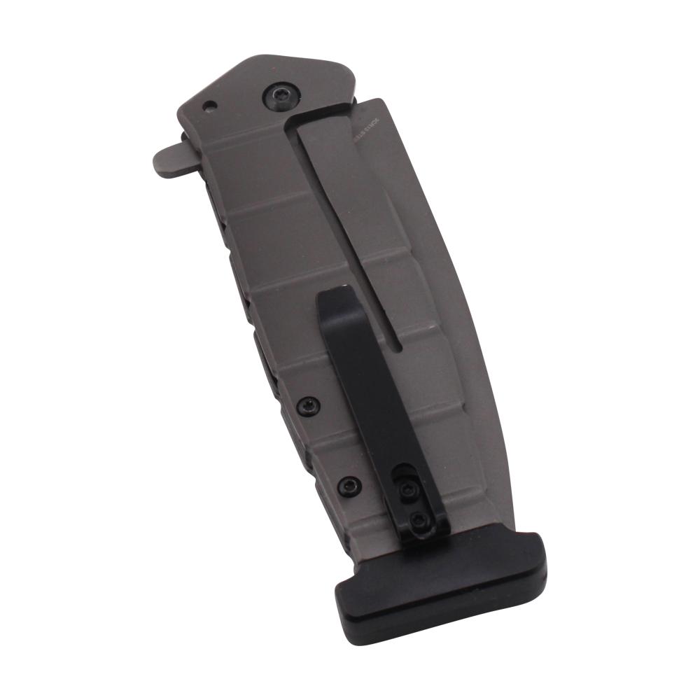 Snake Eye N23 Folding Metal Pocket Knife-Gray