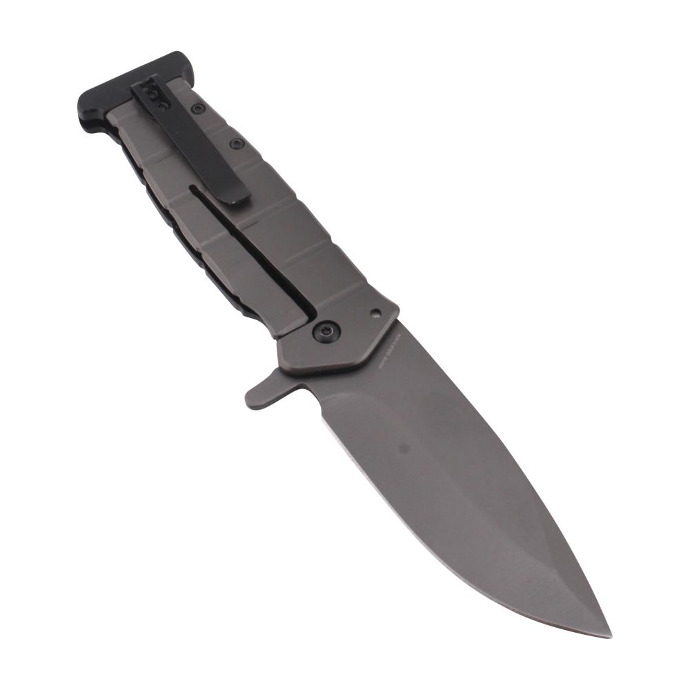 Snake Eye N23 Folding Metal Pocket Knife-Gray