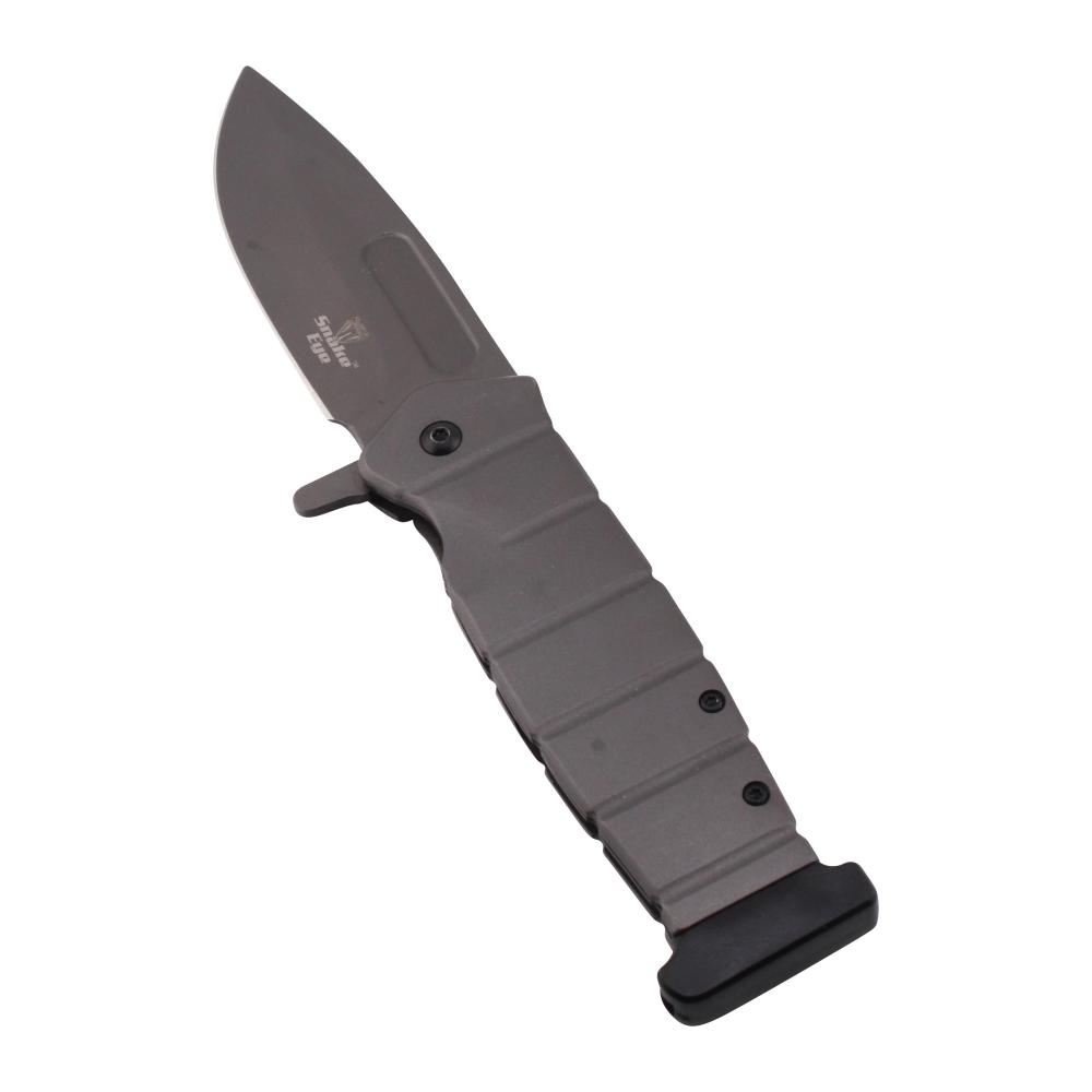 Snake Eye N23 Folding Metal Pocket Knife-Gray