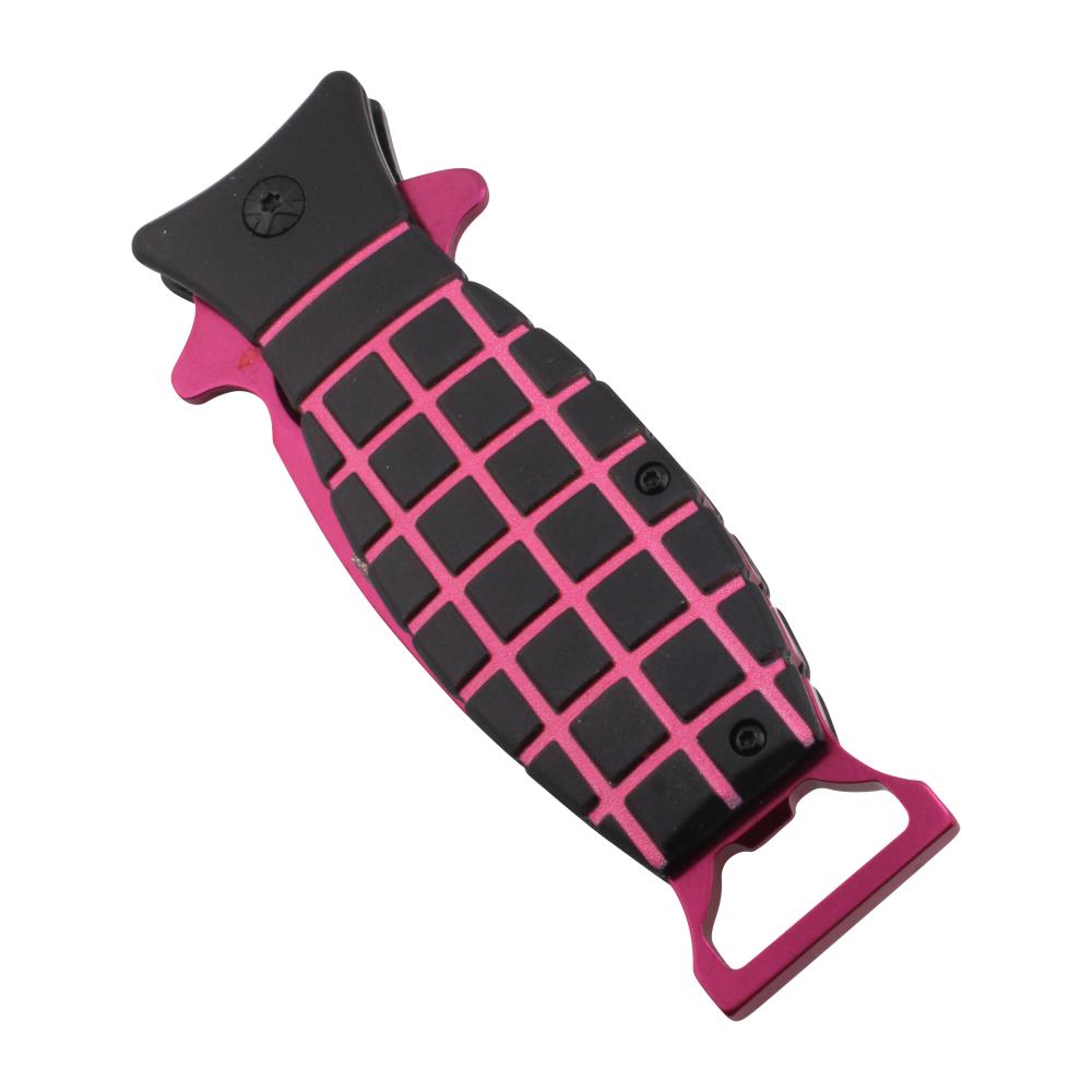 Snake Eye N35 Folding Metal Pocket Knife-Pink