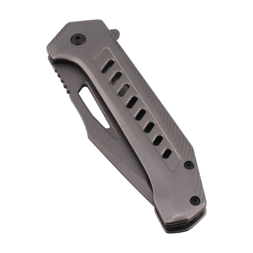 Snake Eye N36 Folding Metal Pocket Knife-Silver