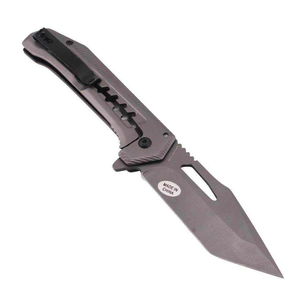 Snake Eye N36 Folding Metal Pocket Knife-Silver