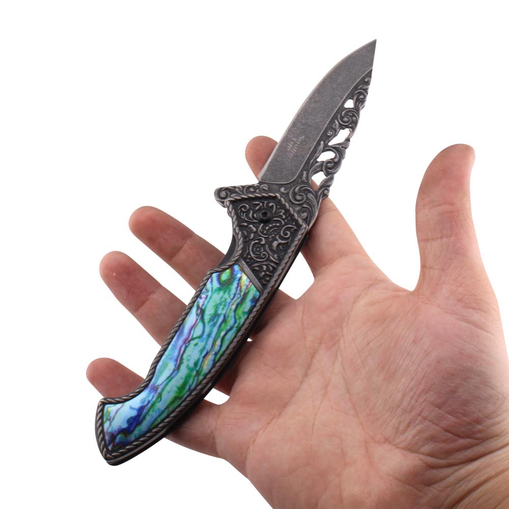 Snake Eye N37 Folding Metal Pocket Knife-Sky Blue