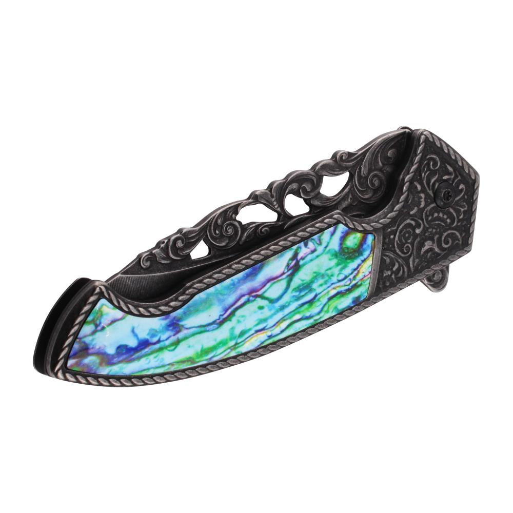 Snake Eye N37 Folding Metal Pocket Knife-Sky Blue