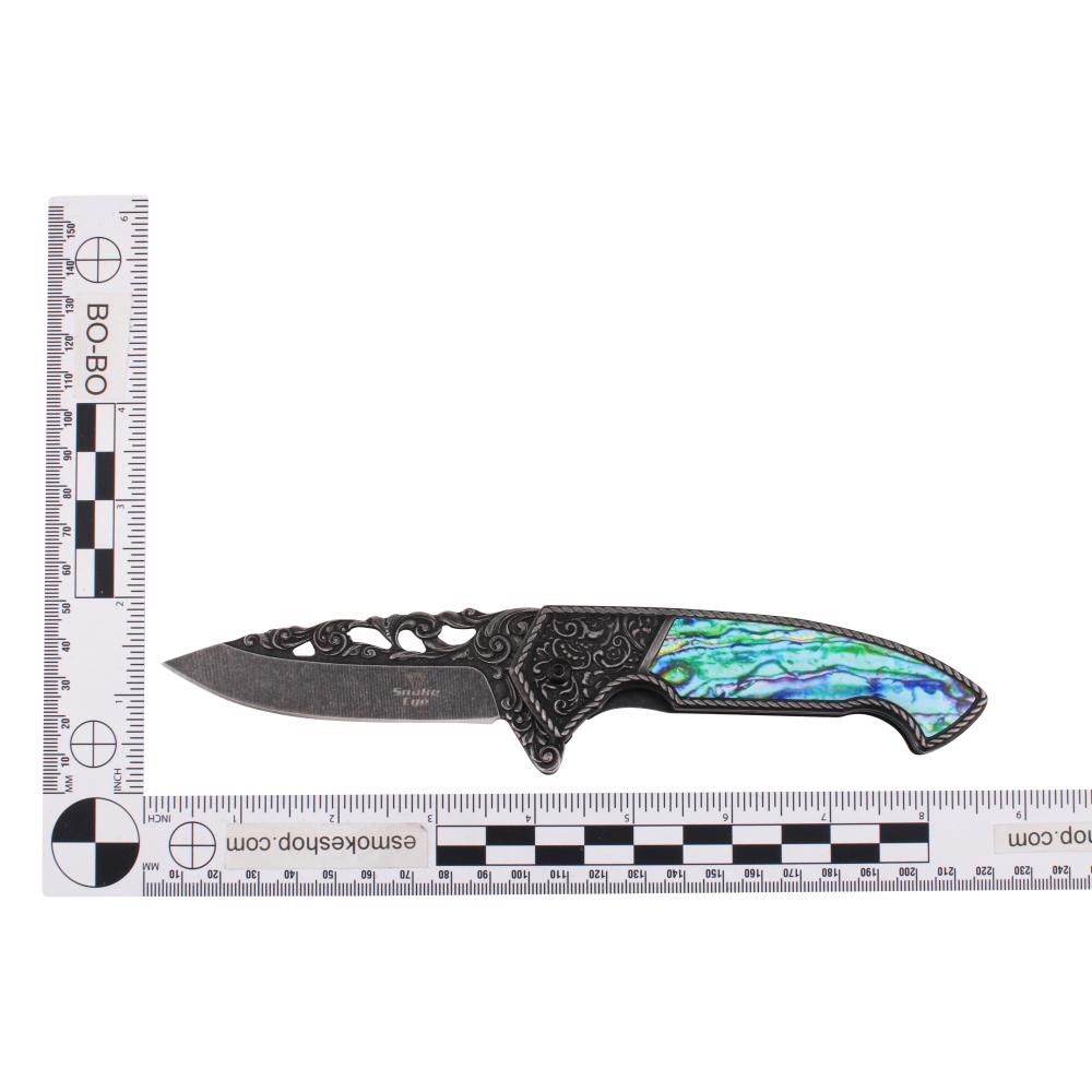 Snake Eye N37 Folding Metal Pocket Knife-Sky Blue