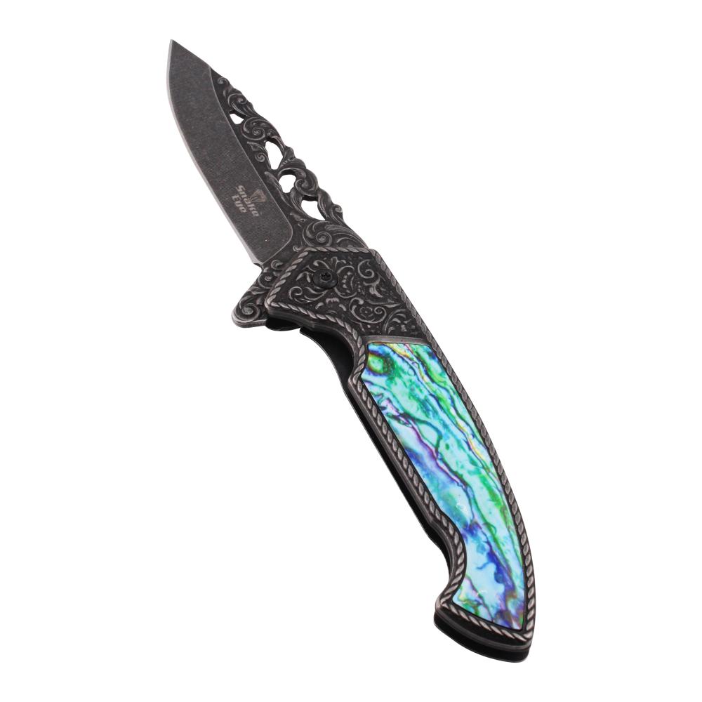 Snake Eye N37 Folding Metal Pocket Knife-Sky Blue