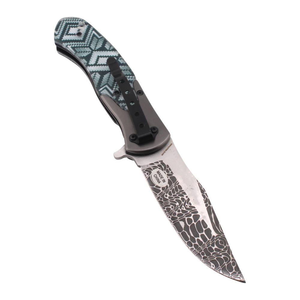 Snake Eye N39 Folding Metal Pocket Knife-Blue
