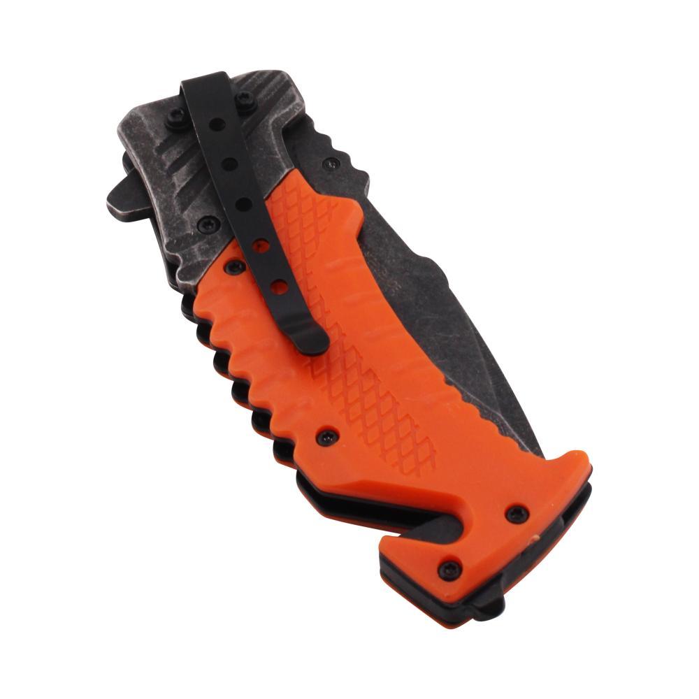 Snake Eye Tactical N18 Folding Metal Pocket Knife-Orange