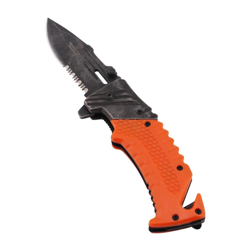 Snake Eye Tactical N18 Folding Metal Pocket Knife-Orange