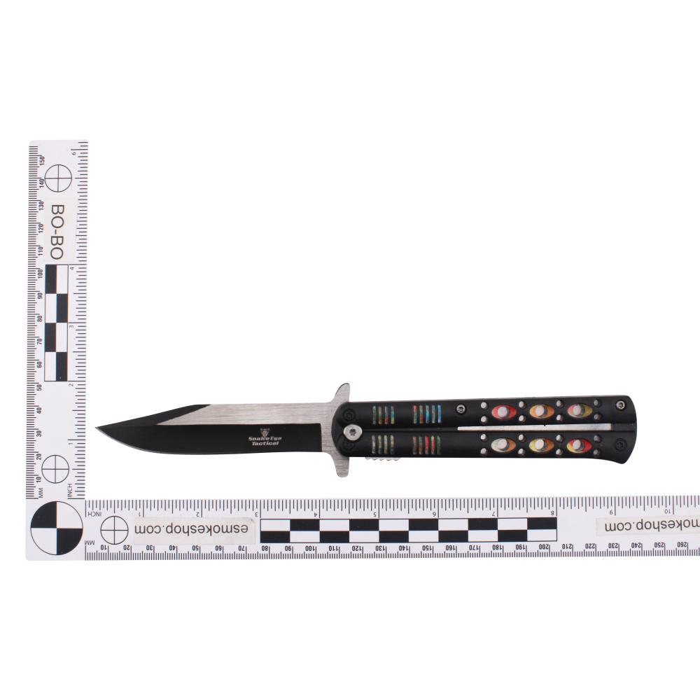 Snake Eye Tactical N42 Folding Metal Pocket Knife-Black