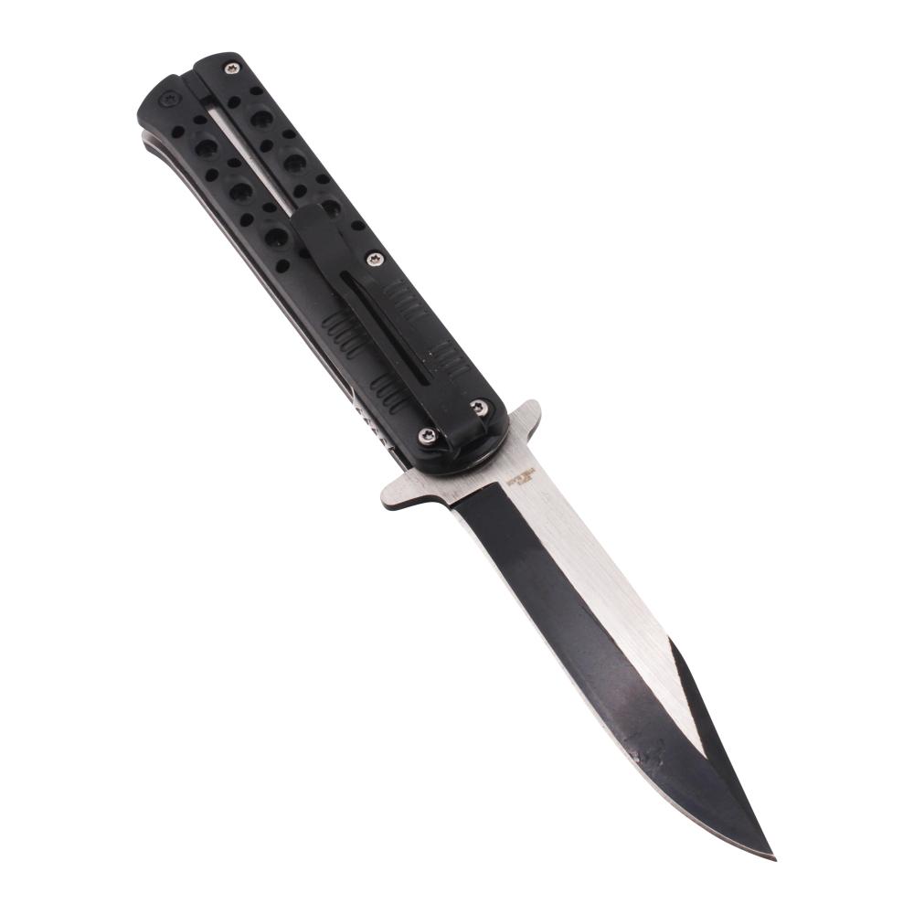 Snake Eye Tactical N42 Folding Metal Pocket Knife-Black