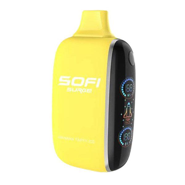 Banana Taffy Ice Sofi Surge Zero Nic 25000 Vape