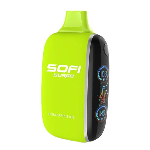 Sour Apple Ice Sofi Surge Zero Nic 25000 Vape