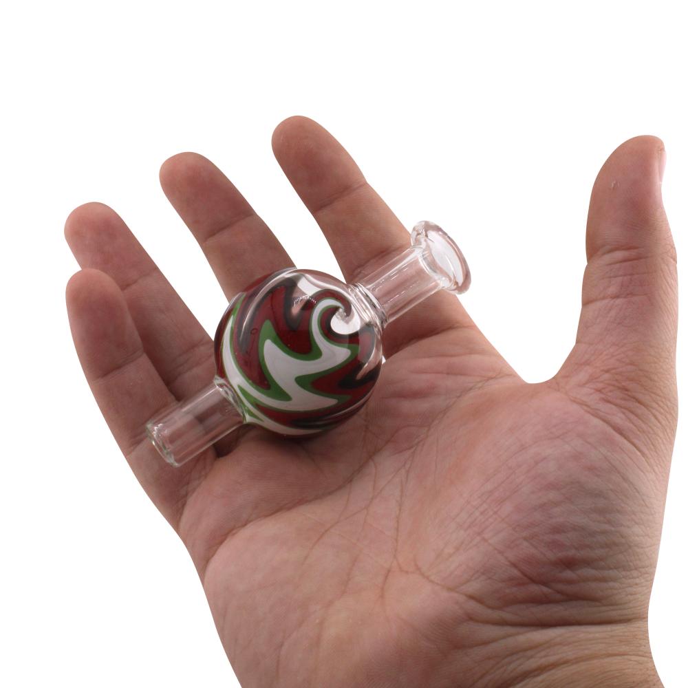 Spiral Twist Glass Carb Cap-Brown