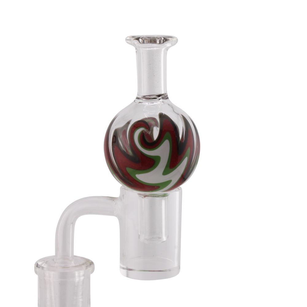Spiral Twist Glass Carb Cap-Brown