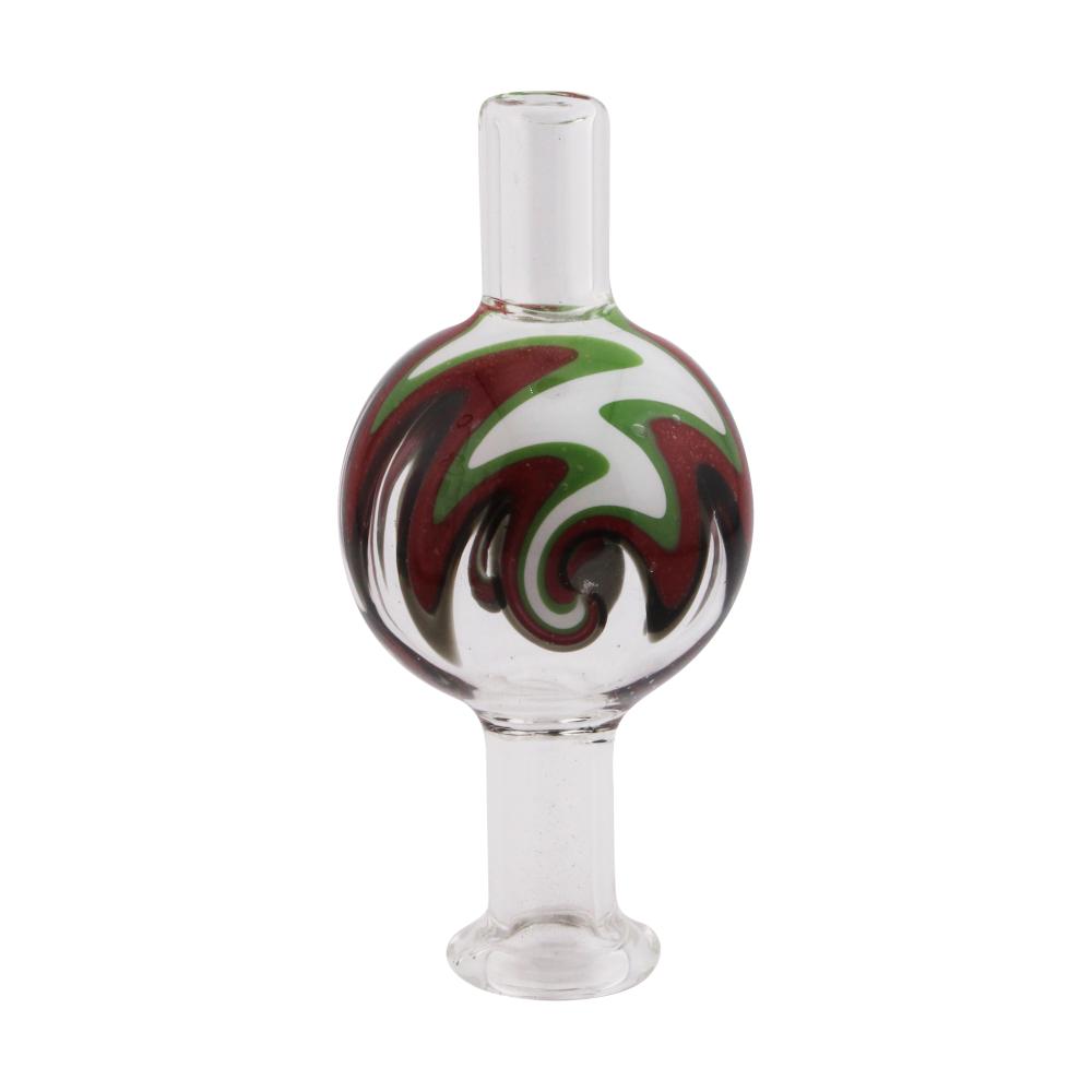 Spiral Twist Glass Carb Cap-Brown