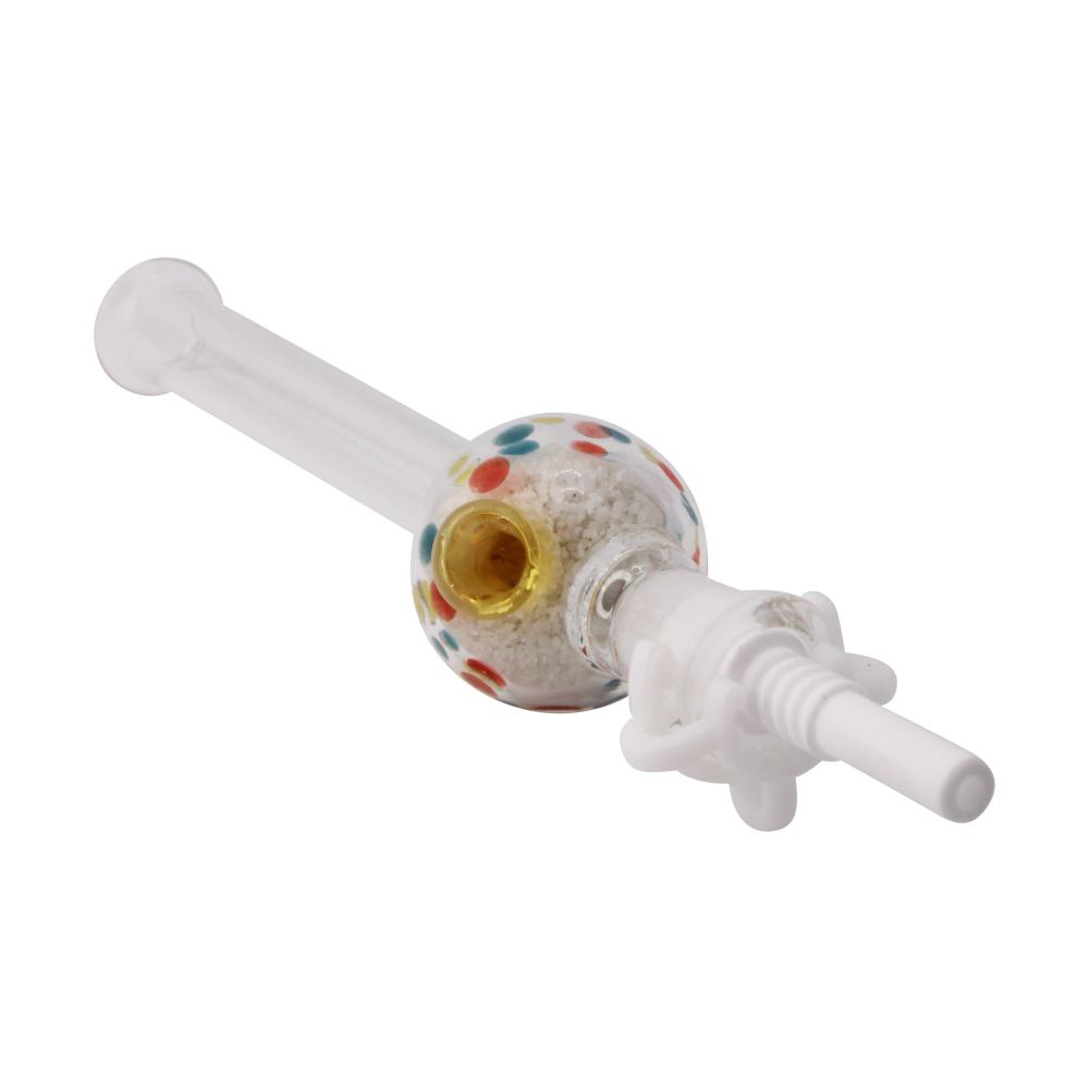 Sprinkle Globe Glass Nectar Collector-White Mix