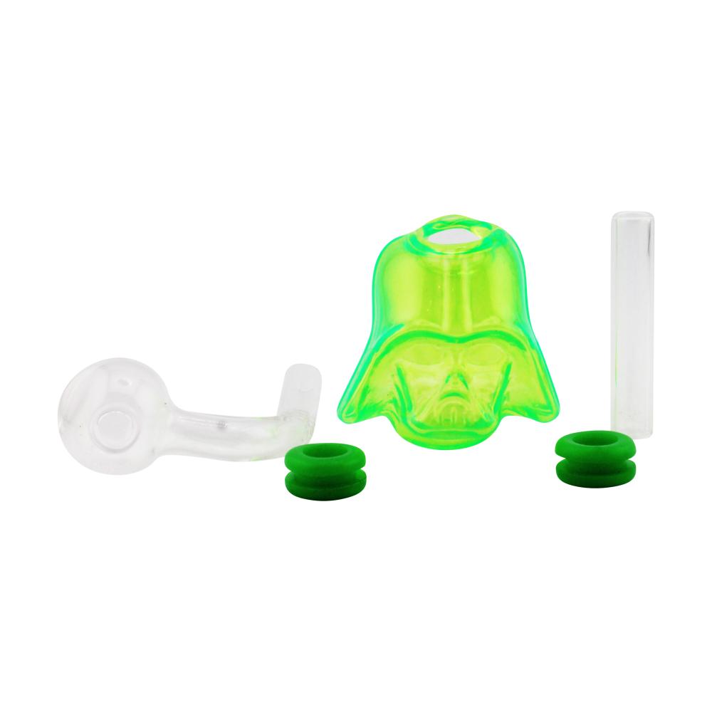 Star War Pyrex Glass Oil Burner Bubbler-Light Green