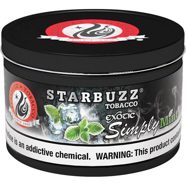 Simply Mint Starbuzz Hookah Tobacco 100g